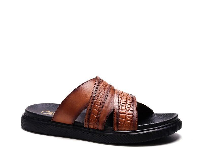 カルロスサンタナ メンズ シューズ サンダル Carlos by Carlos Santana Rhythm Sandal Tan Leather タン