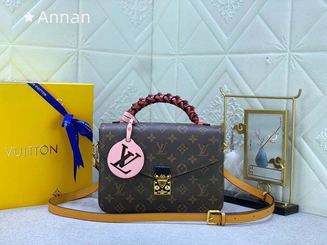 ルイヴィトン Louis Vuitton ショルダーバッグ 2WAY ハンドバッグ ポシェット メティス モノグラム ブラウンレディース