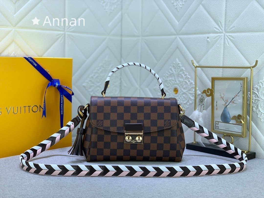 LOUIS VUITTON ルイ ヴィトン ショルダーバッグ ダミエ アズール クロワゼット ハンドバッグ ショルダーバッグ 2WAY