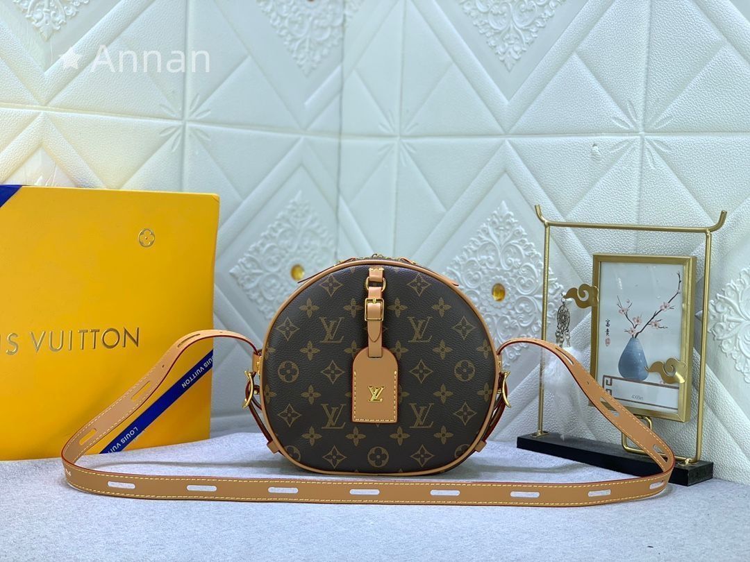 モノグラム ルイヴィトン LOUIS VUITTON ショルダーバッグ ボワット シャポー スープルMM ブラウン ショルダーバッグ
