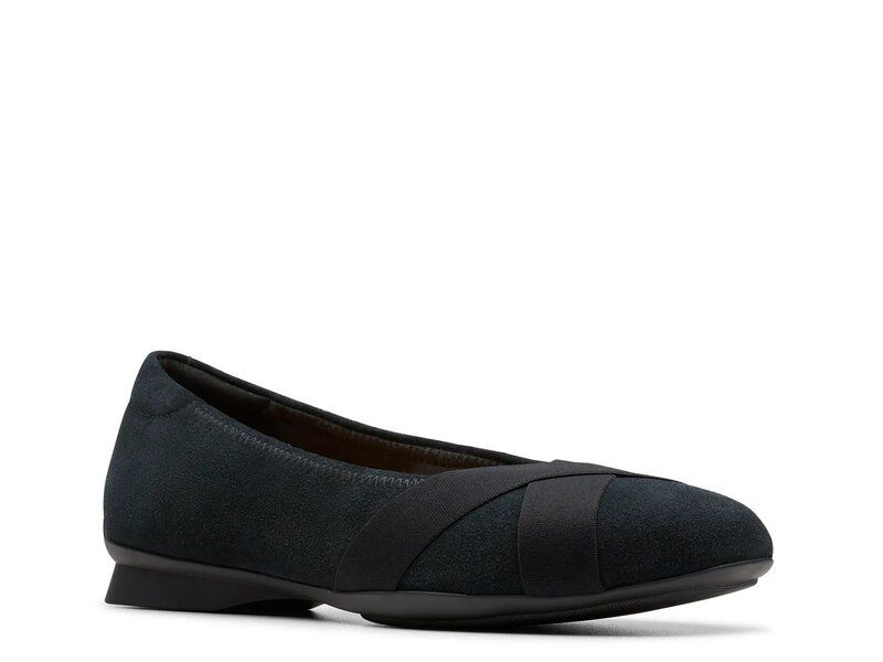 クラークス レディース シューズ スリッポン・ローファー Clarks Jazmynn Gem SlipOn Black Suede ブラック