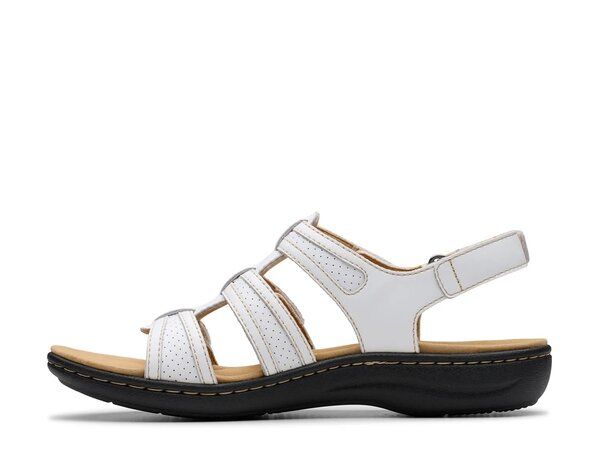 クラークス レディース シューズ サンダル Clarks Laurieann Ivy Sandal White Leather ホワイト