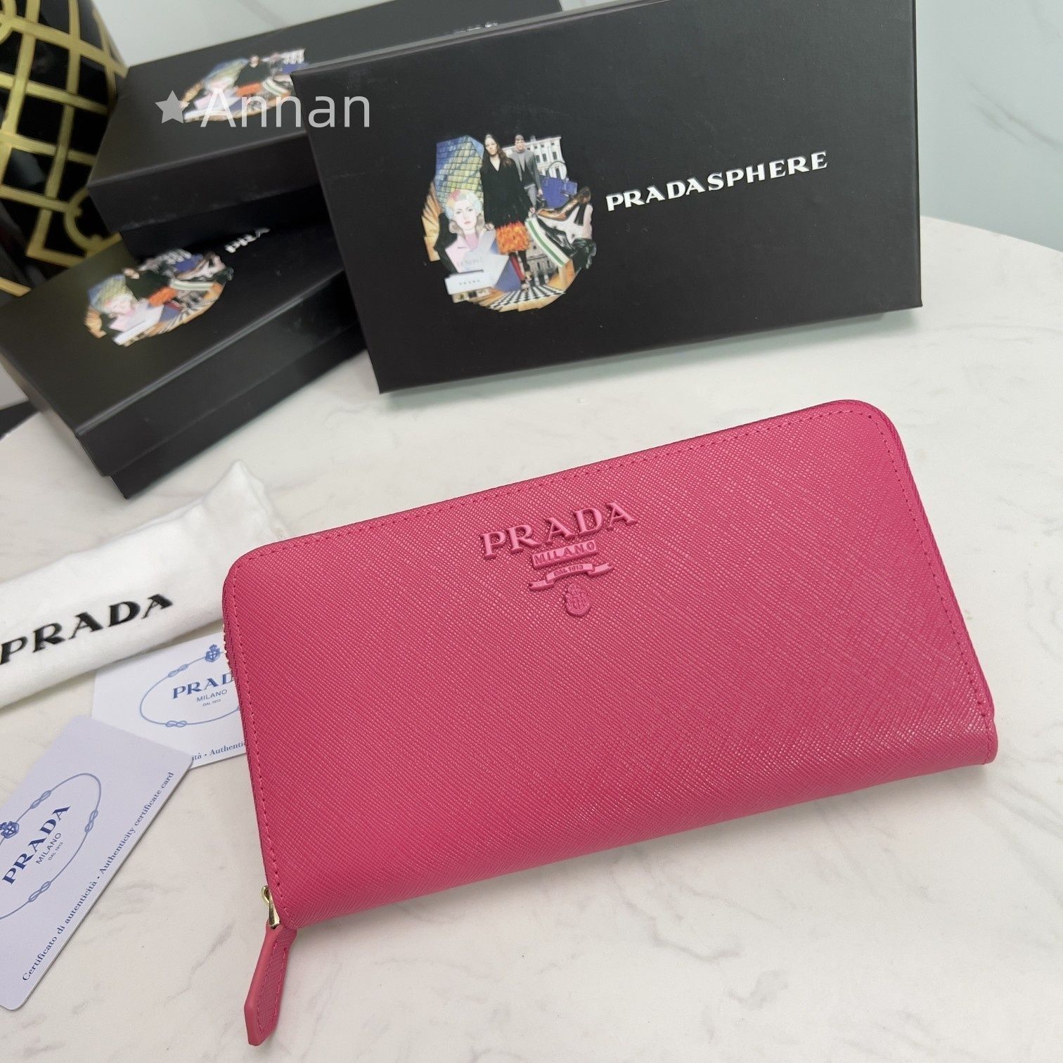 現行モデ PRADA プラダ 長財布 さいふ ウォレット 長財布 小銭入れ