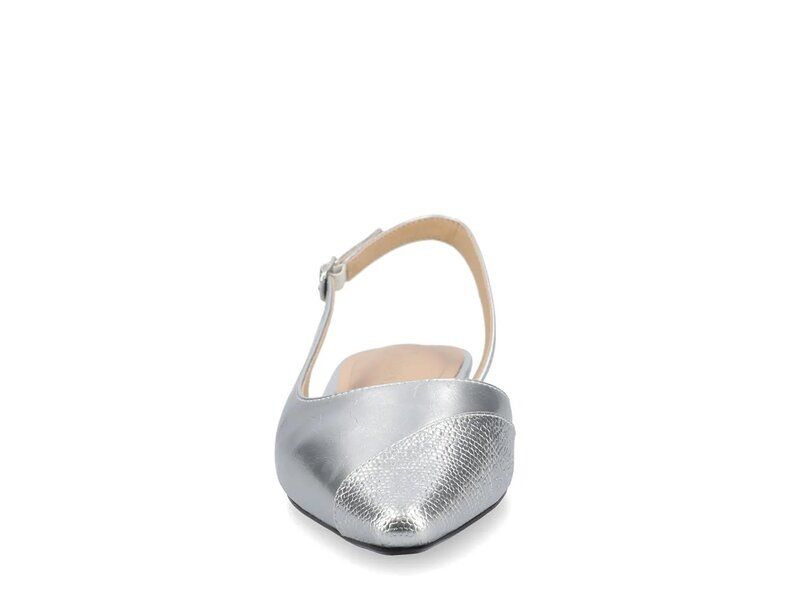 ジャーニー レディース シューズ パンプス Journee Daphnne Flat Silver Metallic シルバー