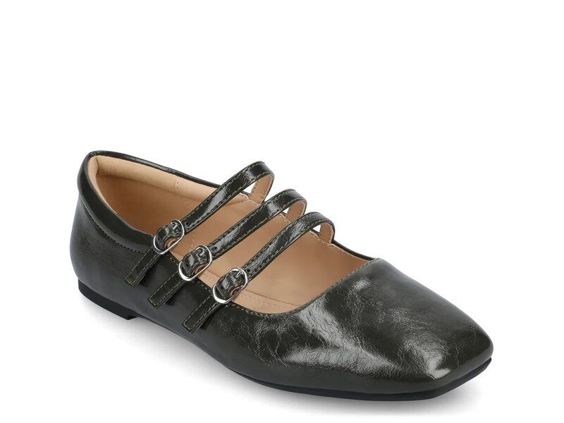 ジャーニー レディース シューズ パンプス Journee Darlin Flat Dark Green グリーン