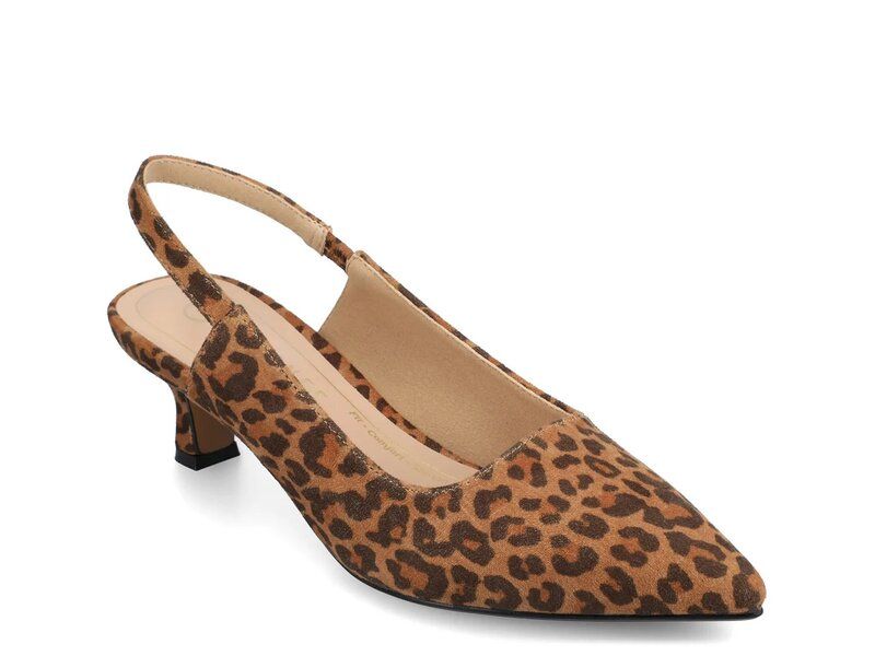 ジャーニー レディース シューズ パンプス Journee Paulina Pump Light BrownBlack Leopard Print ブラック 15,184円