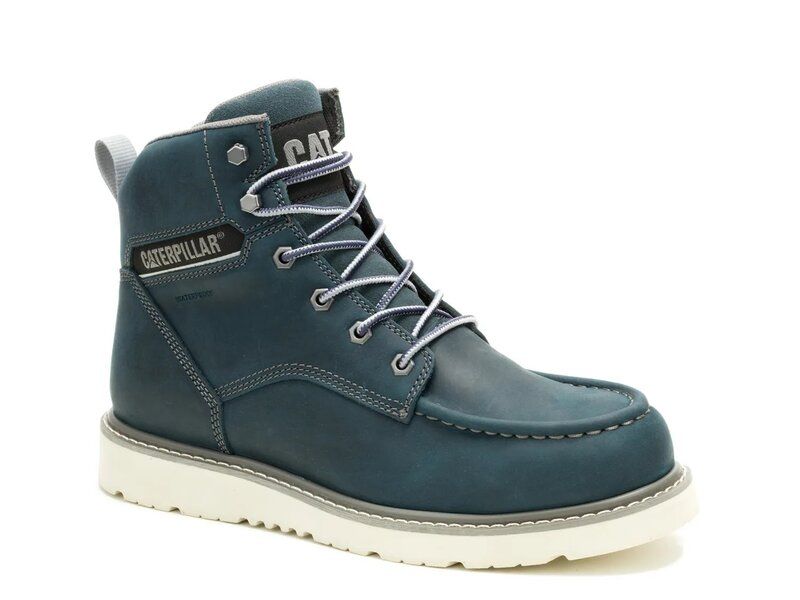 キャタピラー レディース シューズ ブーツ・レインブーツ Caterpillareclaimer Wedge Waterproof Work Boot Womens Navy ネイビー