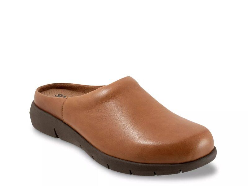 ソフトウォーク レディース シューズ サンダル Softwalk Andria Mule Dark Brown ブラウン