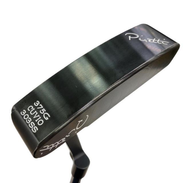 【中古】 Piretti Piretti MIDNIGHT BLACK CUVIO(375G) 34インチ パター PT スチール (フレックスその他) メンズ 男性用 右利き 右用 Cランク ゴルフクラブ