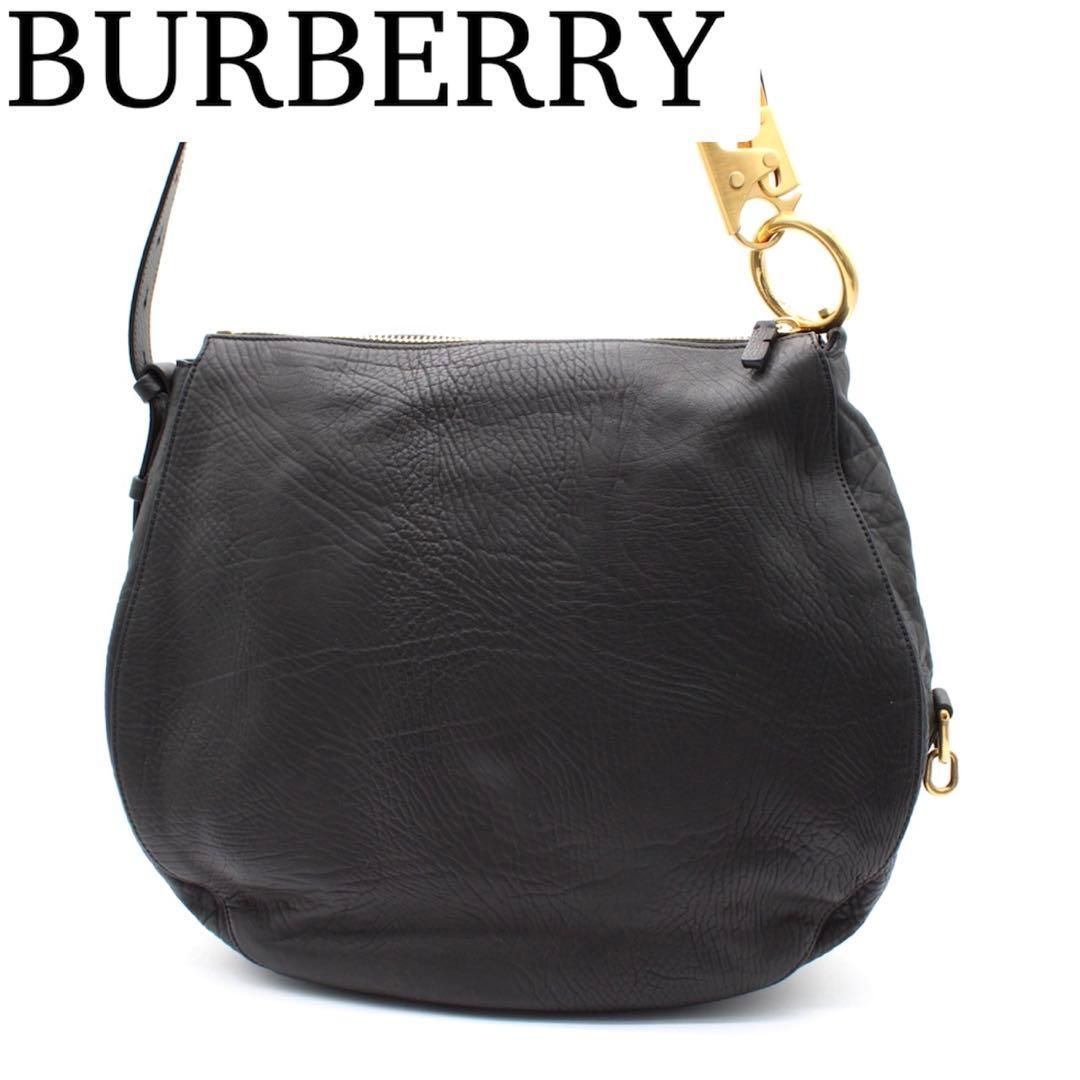 BURBERRY スモールナイトバッグ ワンショルダーバッグ 肩掛け ブラック