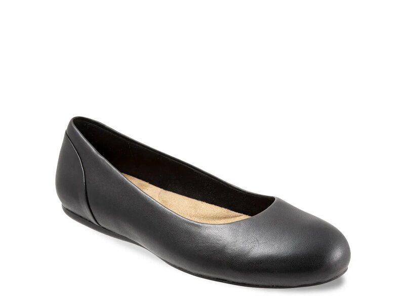 ソフトウォーク レディース シューズ パンプス Softwalk Sonoma Ballet Flat Black Leather ブラック