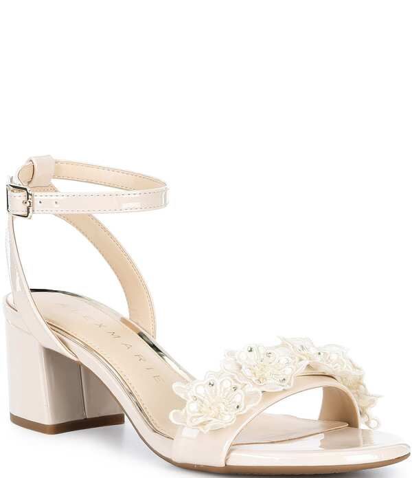 アレックスマリー レディース シューズ ヒール フラワー柄 サンダル フラワー Alex Marie Dallas Patent Floral Ornament Block Heel Dressand