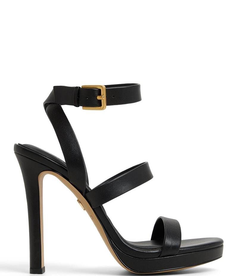 アルド レディース シューズ サンダル プラットフォーム レザー ALDO Kardy Leather Platform Dress Sandals Black ブラック