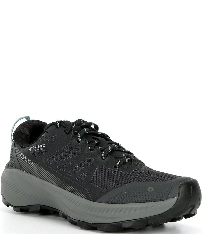 オボズ レディース シューズ スニーカー Oboz Womens Katabatic LT Low GORETEX Hiking Shoes Black Sea ブラック