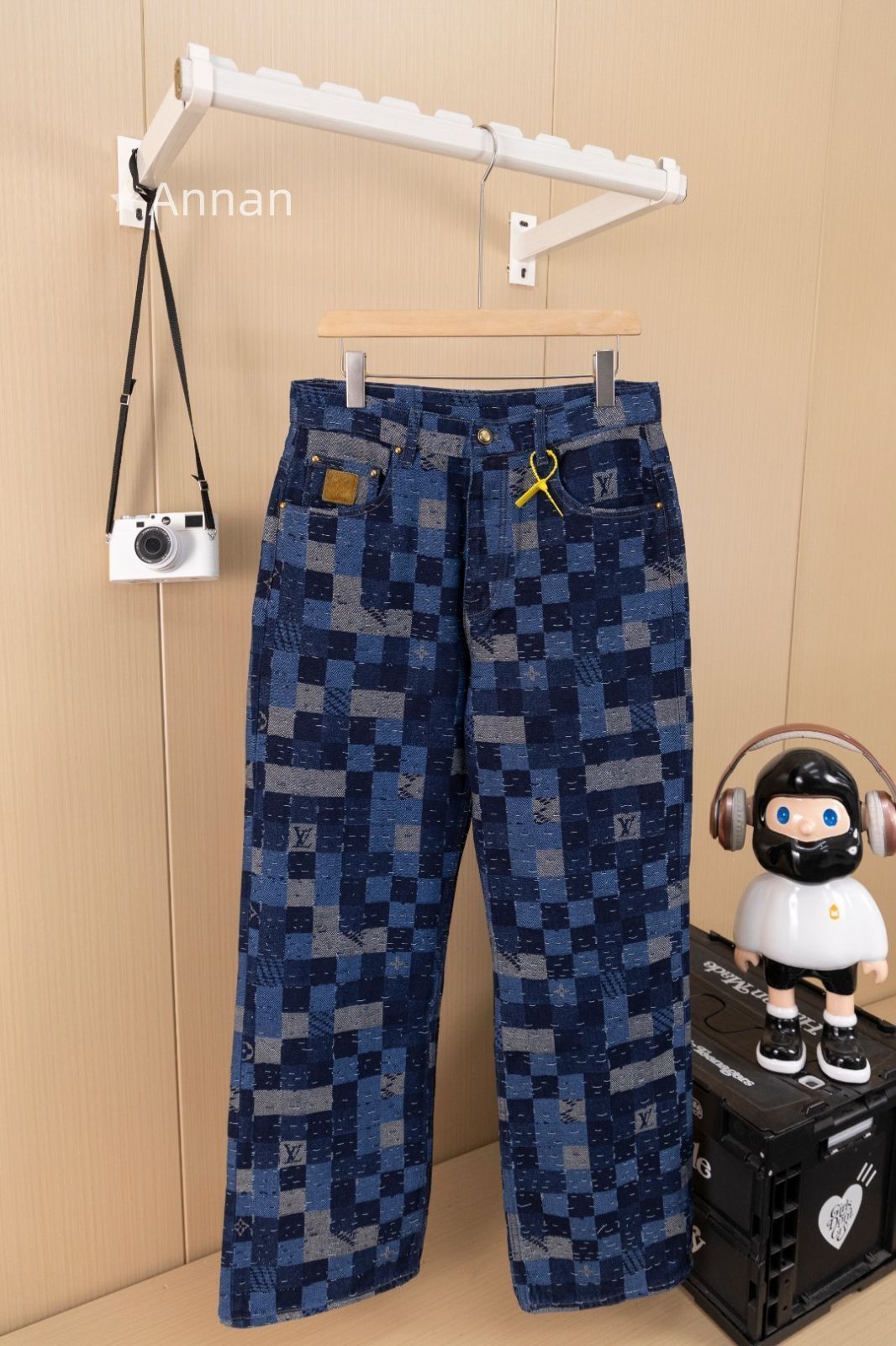 新品 LOUISVUITTON ルイヴィトン メンズ モノグラム ストレートデニム