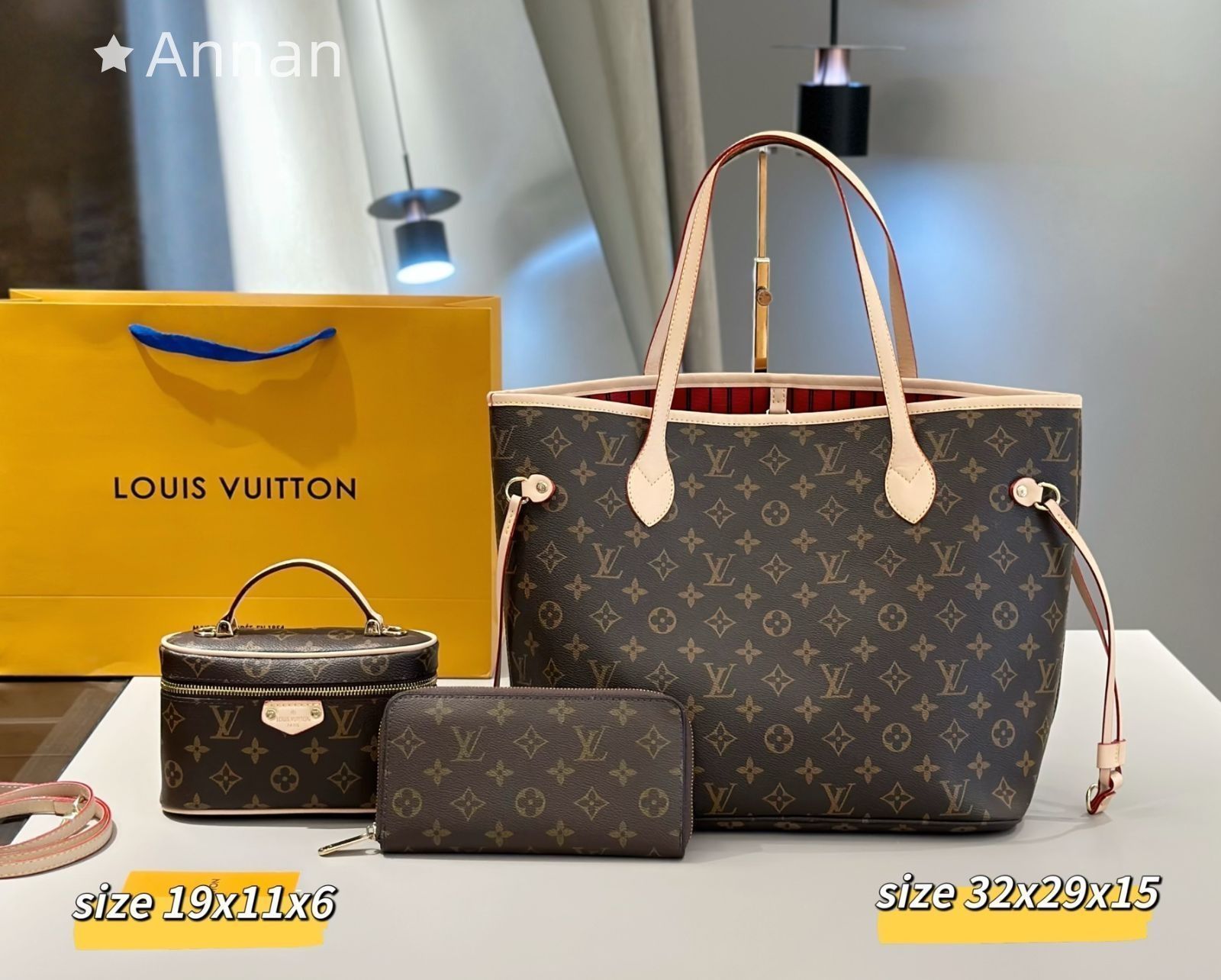 大幅値下げ LOUIS VUITTON ルイヴィトン トートバッグ ショルダーバッグ 財布 3点セットバッグ