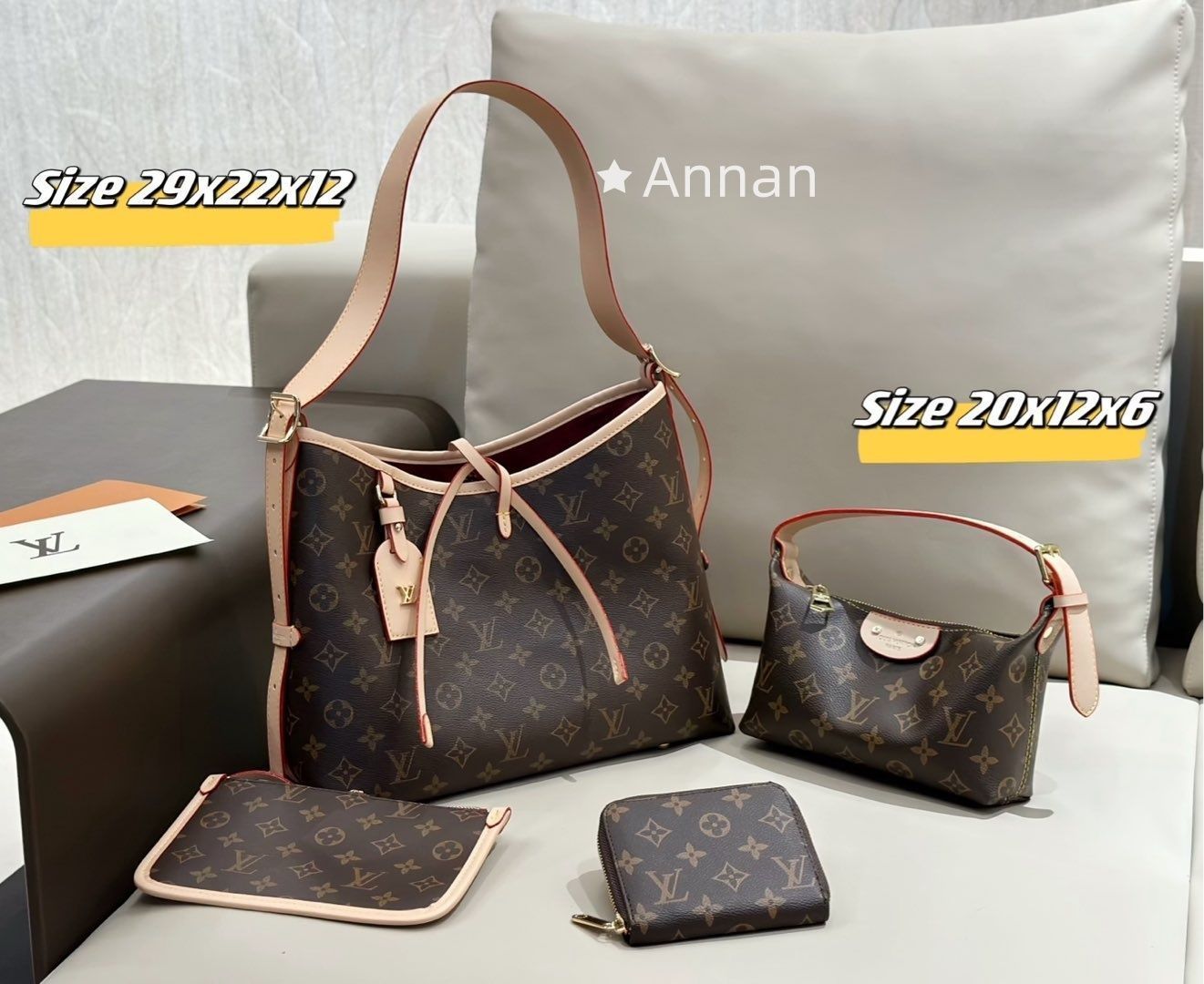 超美品 送料込☆ LOUIS VUITTON ルイヴィトン ショルダーバッグ ハンドバッグ 財布 3点セット