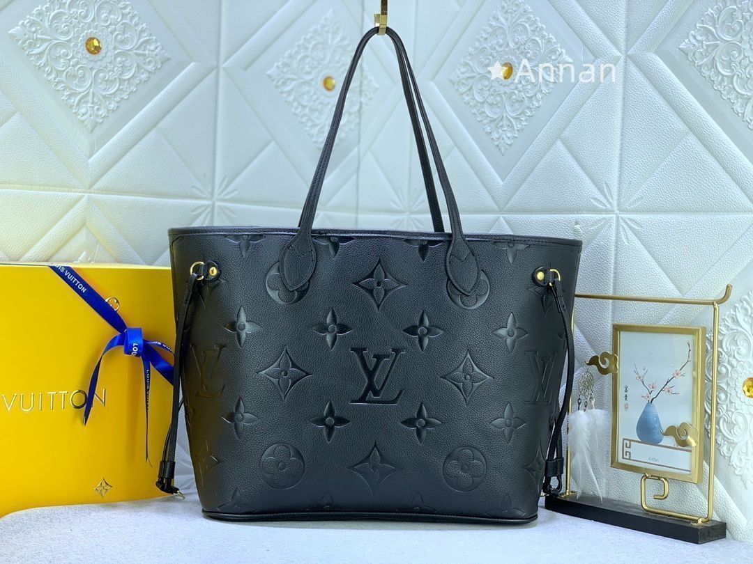 【超美品】 LOUIS VUITTON ルイヴィトン ネヴァーフル トートバッグ アンプラント 黒