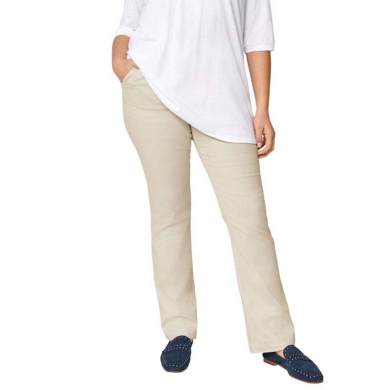Ellos レディース ボトムス カジュアルパンツ ブーツカット プラスサイズ ブーツ ellos Plusize Stretchino MidRise Classic Bootcut Pantsto