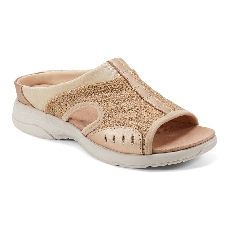 イージースピリット レディース シューズ サンダル Easy Spiritraciee Womenslide Sandals Natural Woven Gold ゴールド