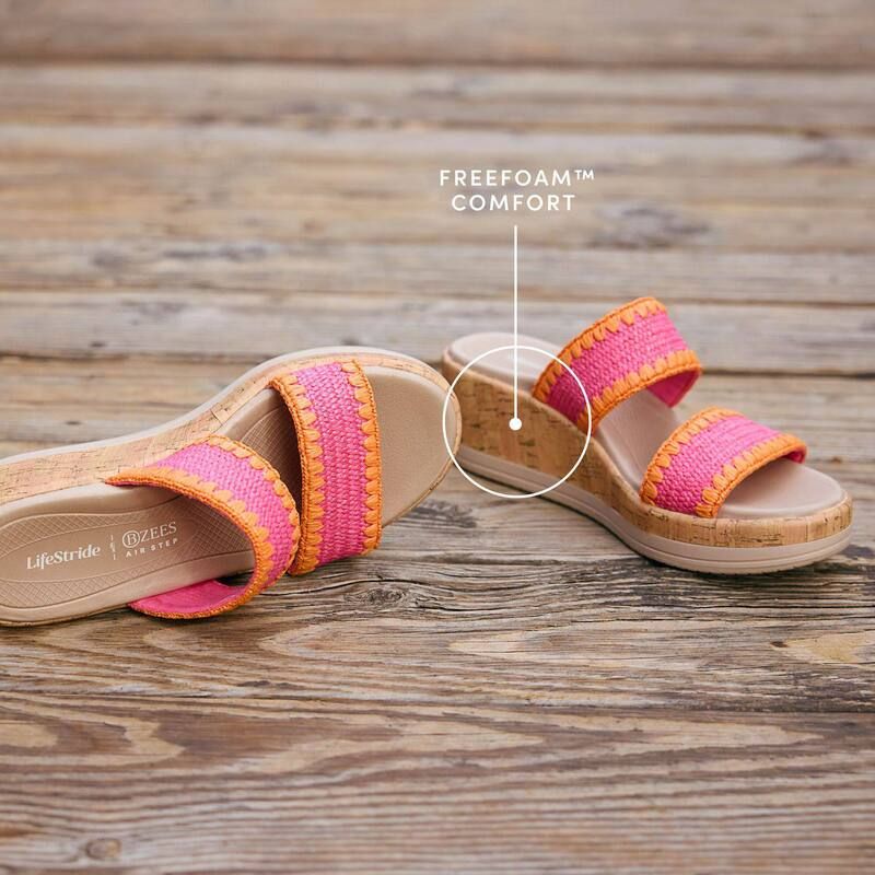 ライフストライド レディース シューズ サンダル LifeStride Resort Womens Wedge Sandals White ホワイト ライフストライド レディース シューズ サンダル LifeStride Resort Womens Wedge Sandals White ホワイト