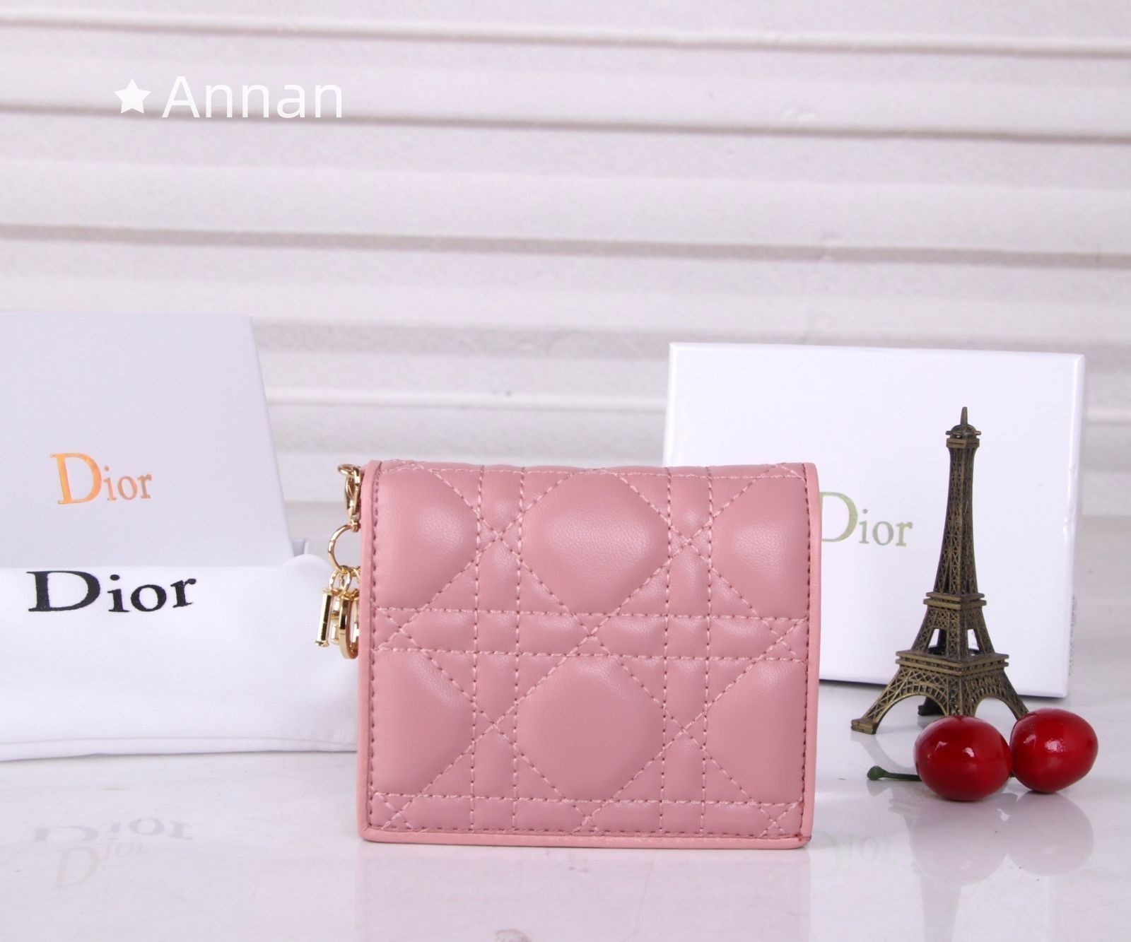 新品同様 人気 Christian Dior クリスチャンディオール 折り財布 小銭入れ