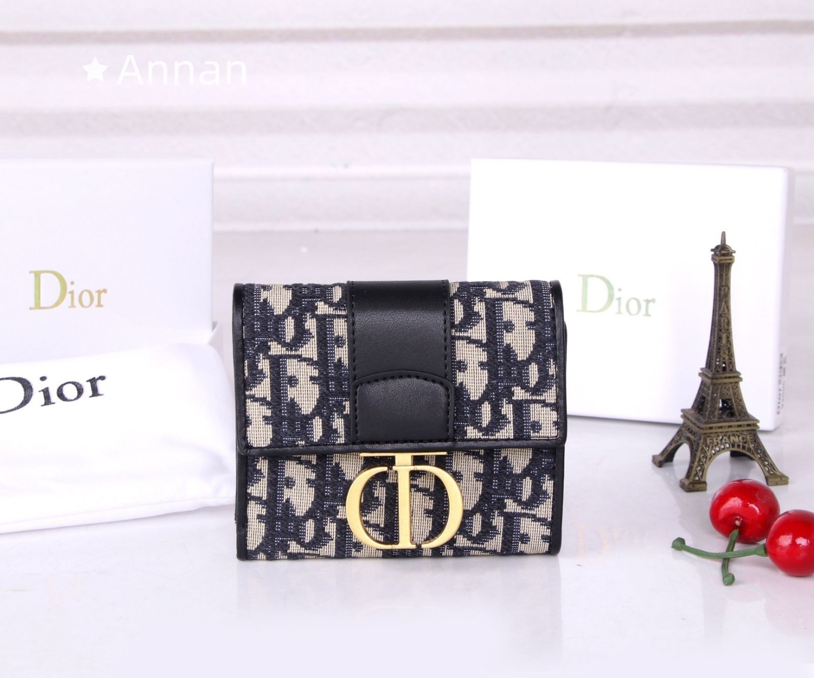 極美品 入手困難 Christian Dior クリスチャンディオール 折り財布 小銭入れ
