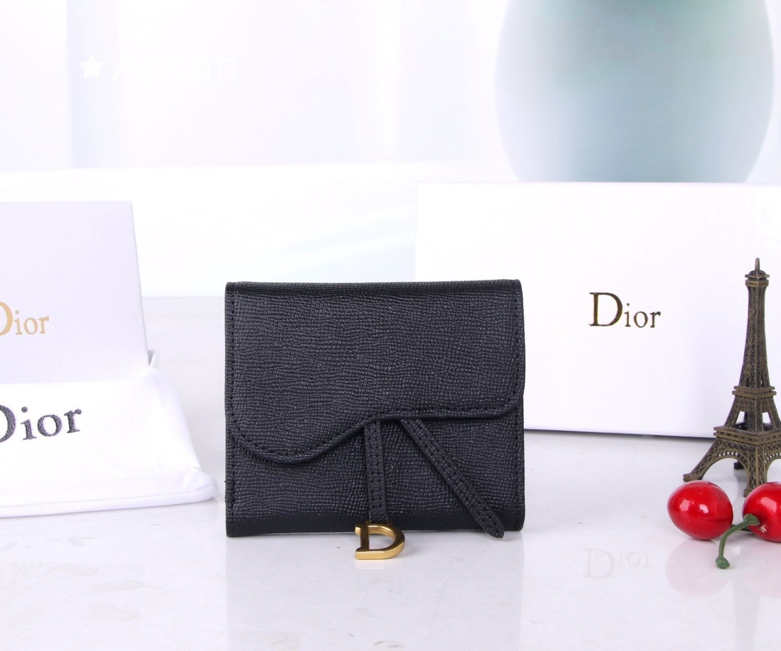 超美品 Christian Dior クリスチャンディオール 折り財布 小銭入れ