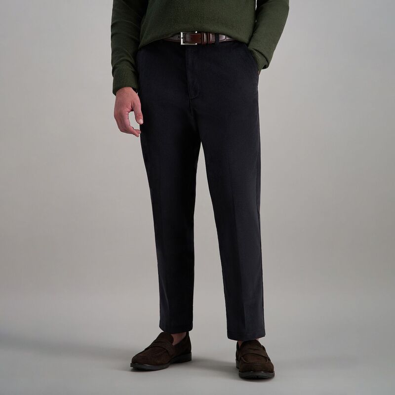 ハガー メンズ ボトムス カジュアルパンツ コーデュロイ Mens Haggar ClassicFit Stretch Expandable Waistband Corduroy Pants Dark