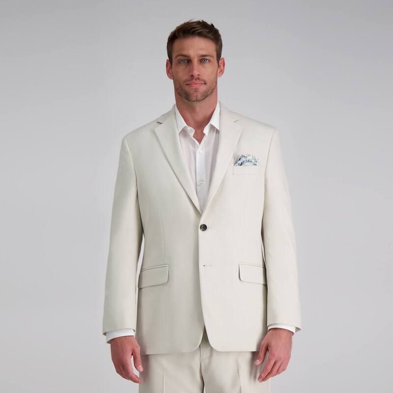 ハガー メンズ アウター ジャケット・ブルゾン Mens Haggar Premium ClassicFit Stretch Suit Jacket Natural