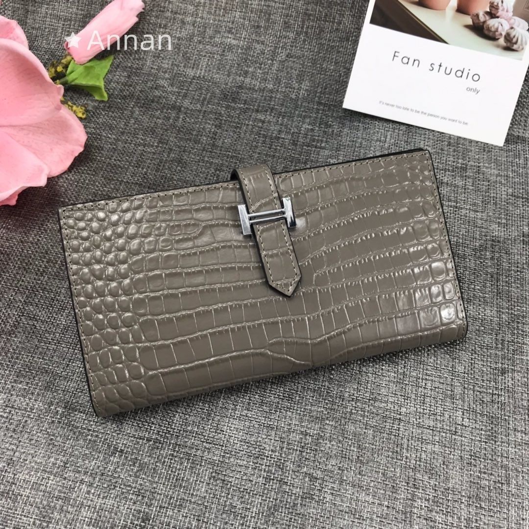 【希少品】綺麗 HERMES エルメス長財布 ウォレット 長財布 小銭入れ