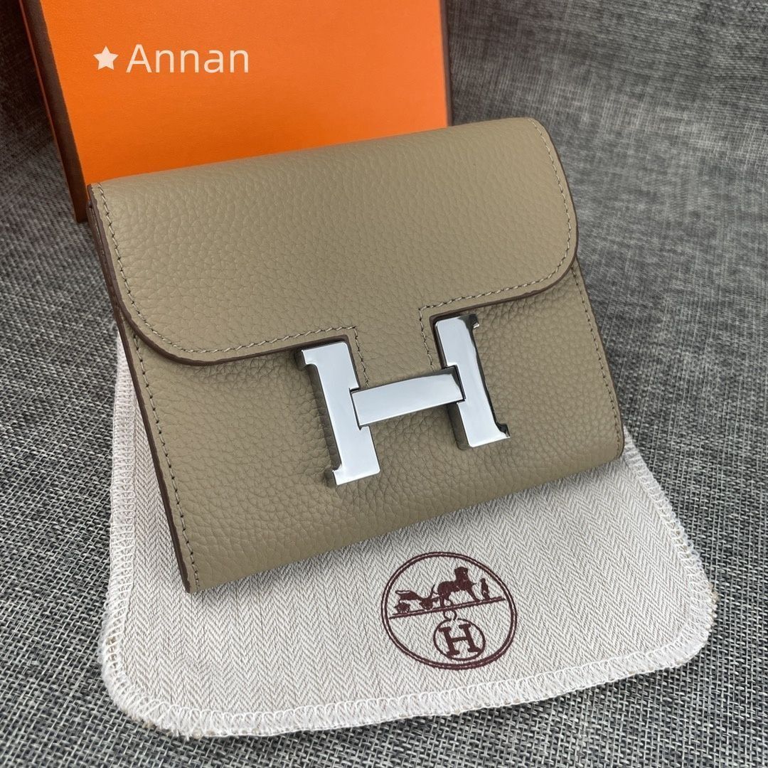 未使用に近い 美品★HERMES エルメス 折り財布 小銭入れ