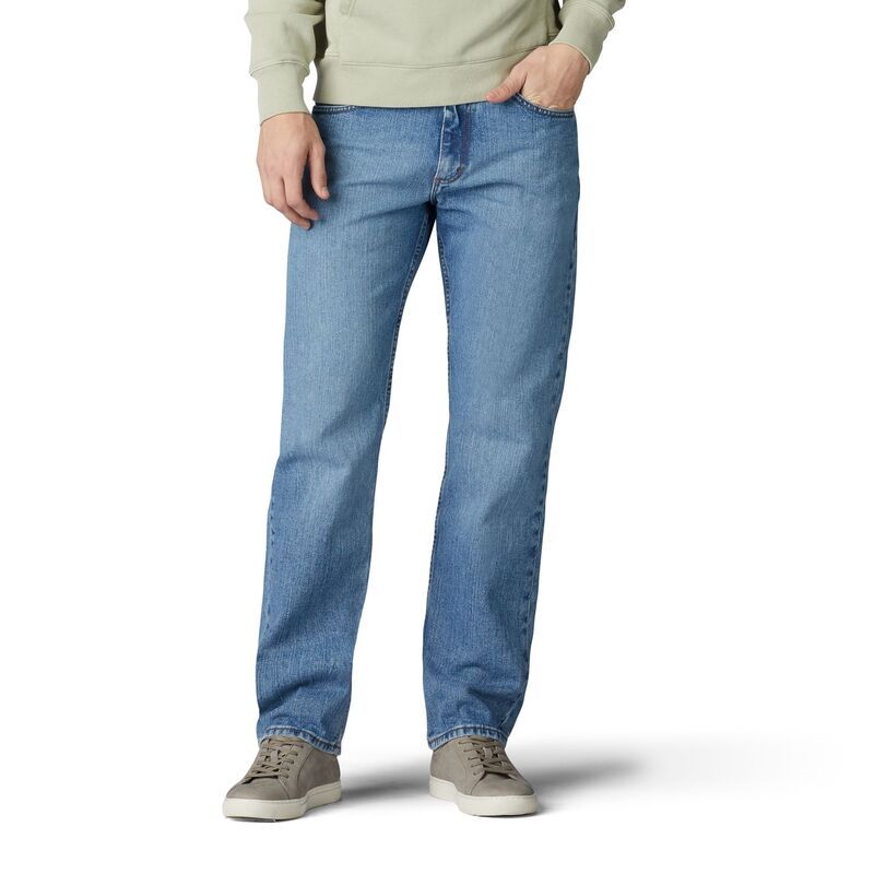 リー メンズ ボトムス デニムパンツ レギュラーフィット ストレート ジーンズ Mens Lee Regular Fit Straight Leg Jeans Vintage Stone ストーン