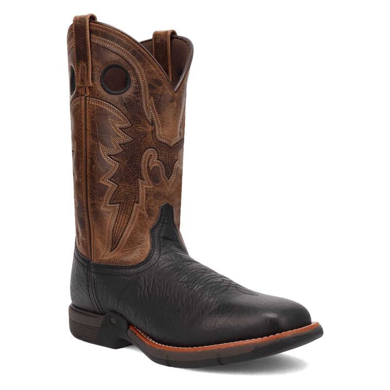 ラレド メンズ シューズ ブーツ・レインブーツ レザー Laredo Alloy Mens Leather Western Boots Black Tan ブラック