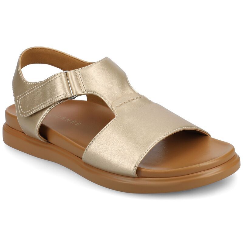 ジャーニー レディース シューズ サンダル Journee Womens Mira TStrap Sandals Champagne シャンパン