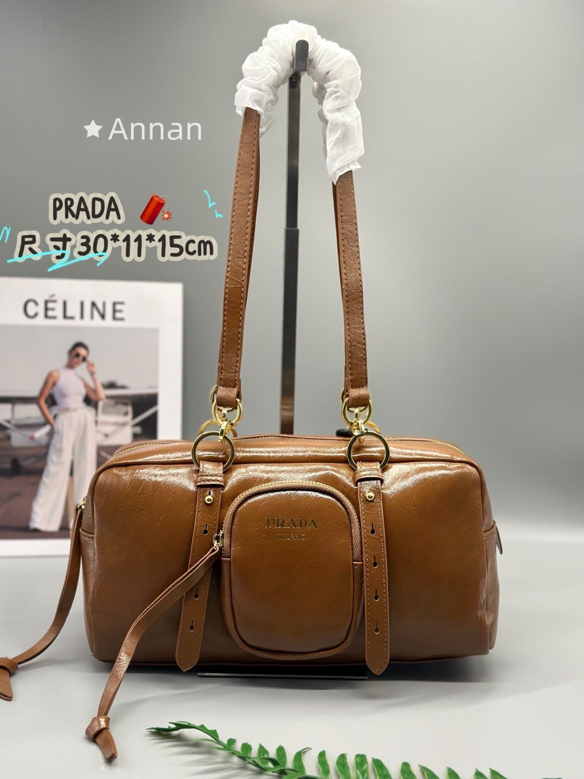 【未使用品】超美品本革 レディース PRADA プラダ ショルダーバッグ