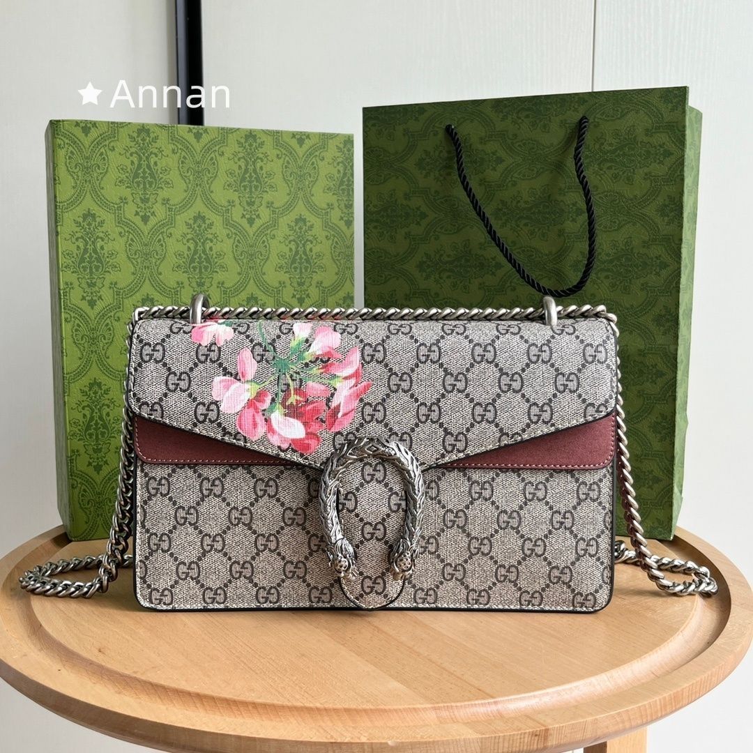 限界価格 本革 GUCCI グッチ ショルダーバッグ ミディアム ディオニュソス GG スプリーム
