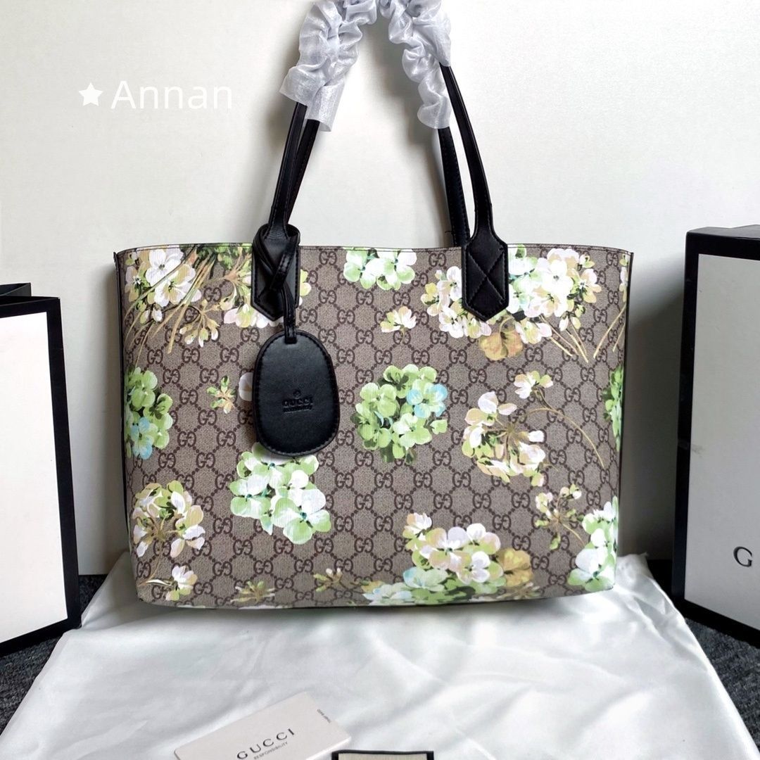 現行限定未使用に近い 美品★グッチ GUCCI トートバッグ GGブルームス 368568
