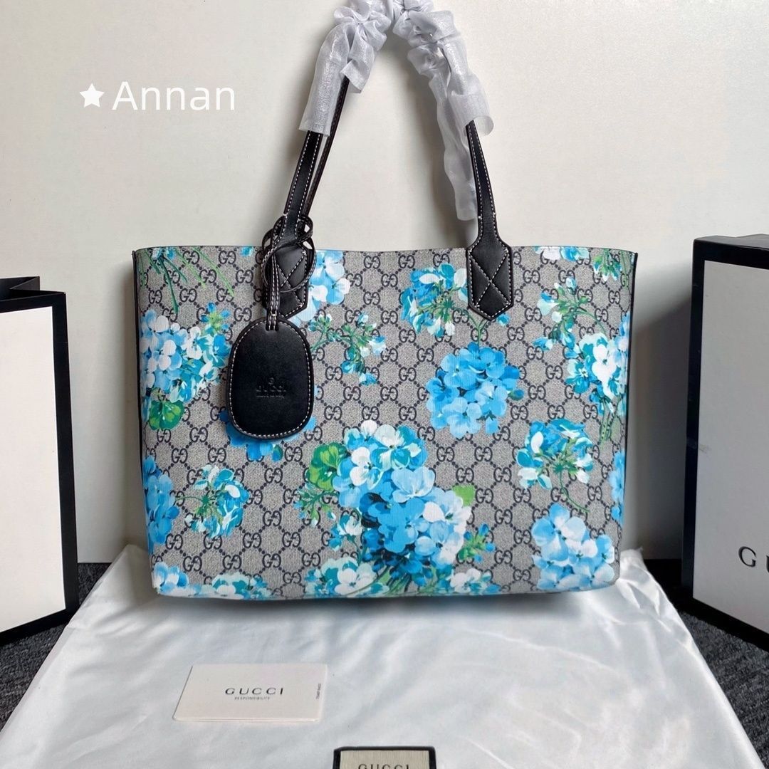 未使用に近い 美品★グッチ GUCCI トートバッグ GGブルームス 368568