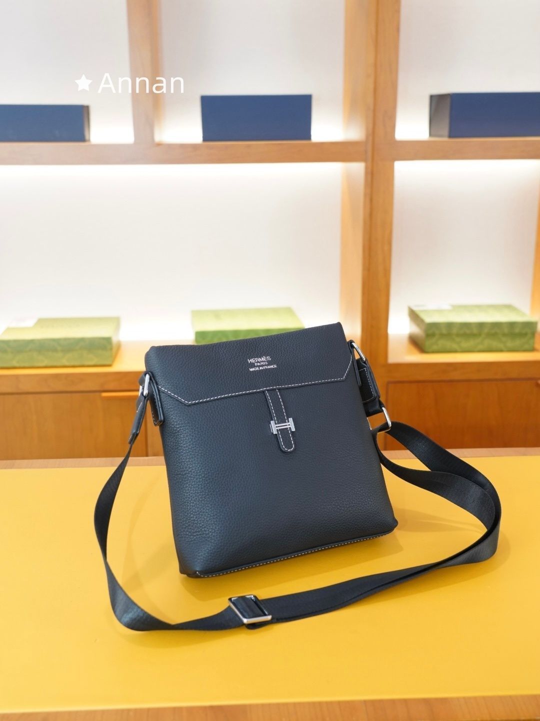【超極上美品】 美品 メンズ HERMES エルメス ショルダーバッグ