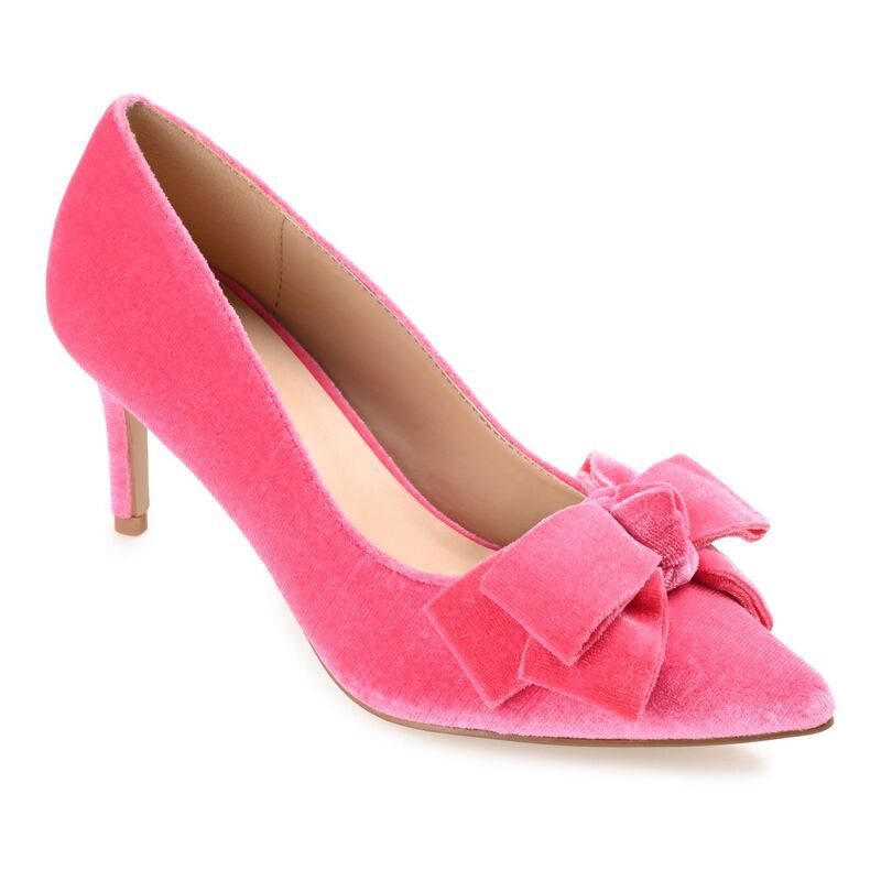 ジャーニー レディース シューズ パンプス ヒール Journee Crystol Womens Heels Pink ピンク