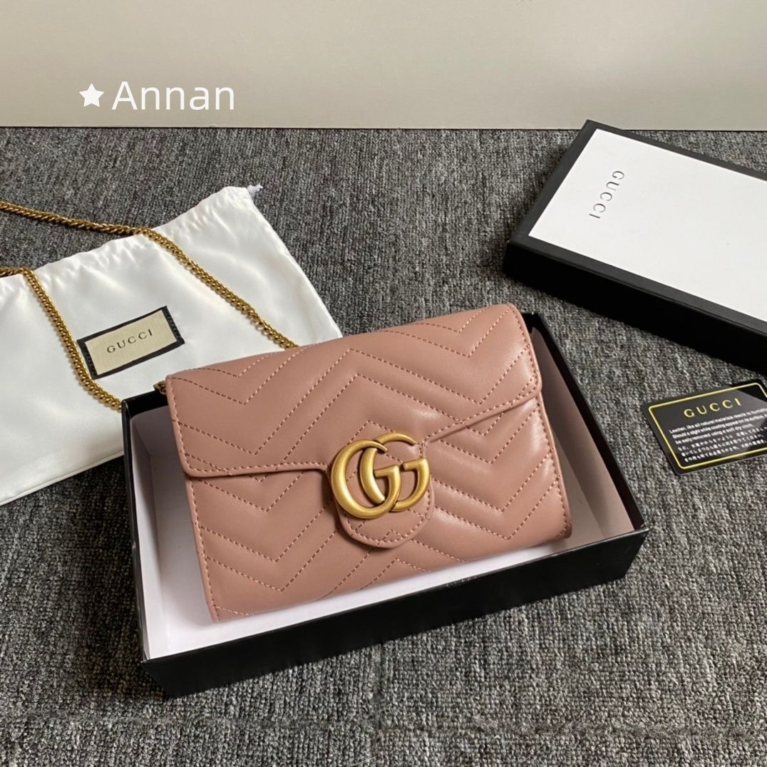 美品★極美品 グッチ GUCCI ショルダーバッグ 斜め掛け レディース 474575 GGマーモント