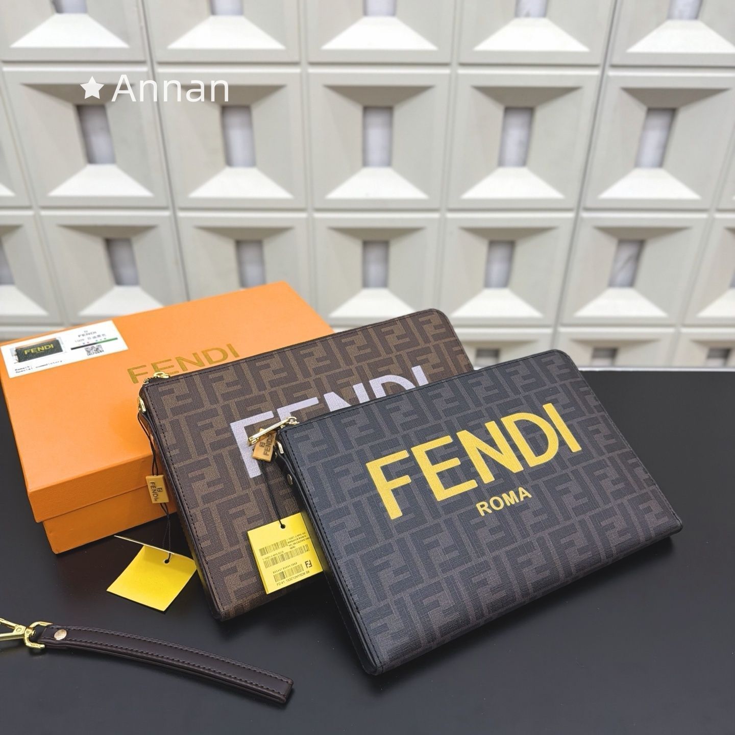 激レア 本日特価 美品★極美品 メンズ FENDI　フェンディ クラッチバッグ