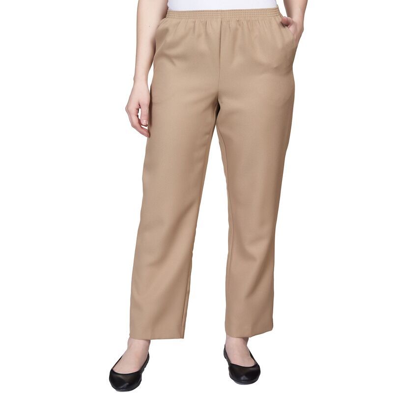 アルフレッド ダナー レディース ボトムス カジュアルパンツ プチ Petite Alfredunner Classic PullOn StraightLeg Pants Tan タン