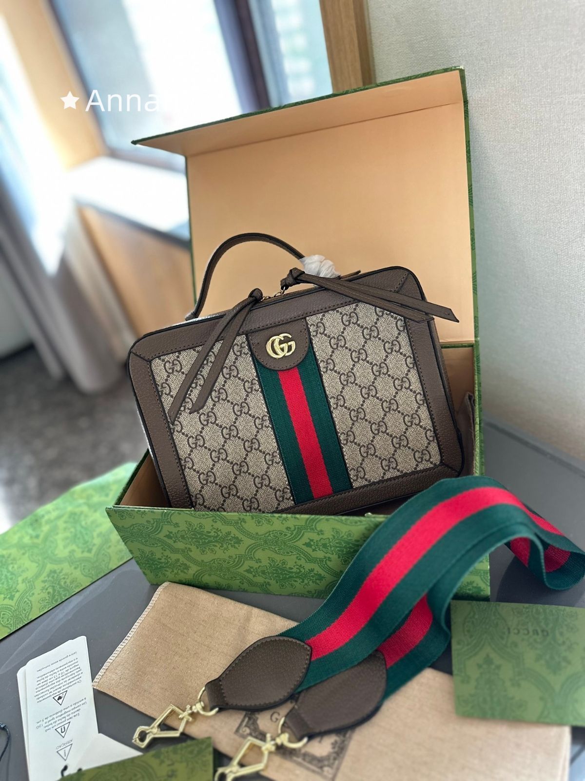 美品★ グッチ ショルダーバッグ GGスプリーム オフィディア 550622 GUCCI 2way