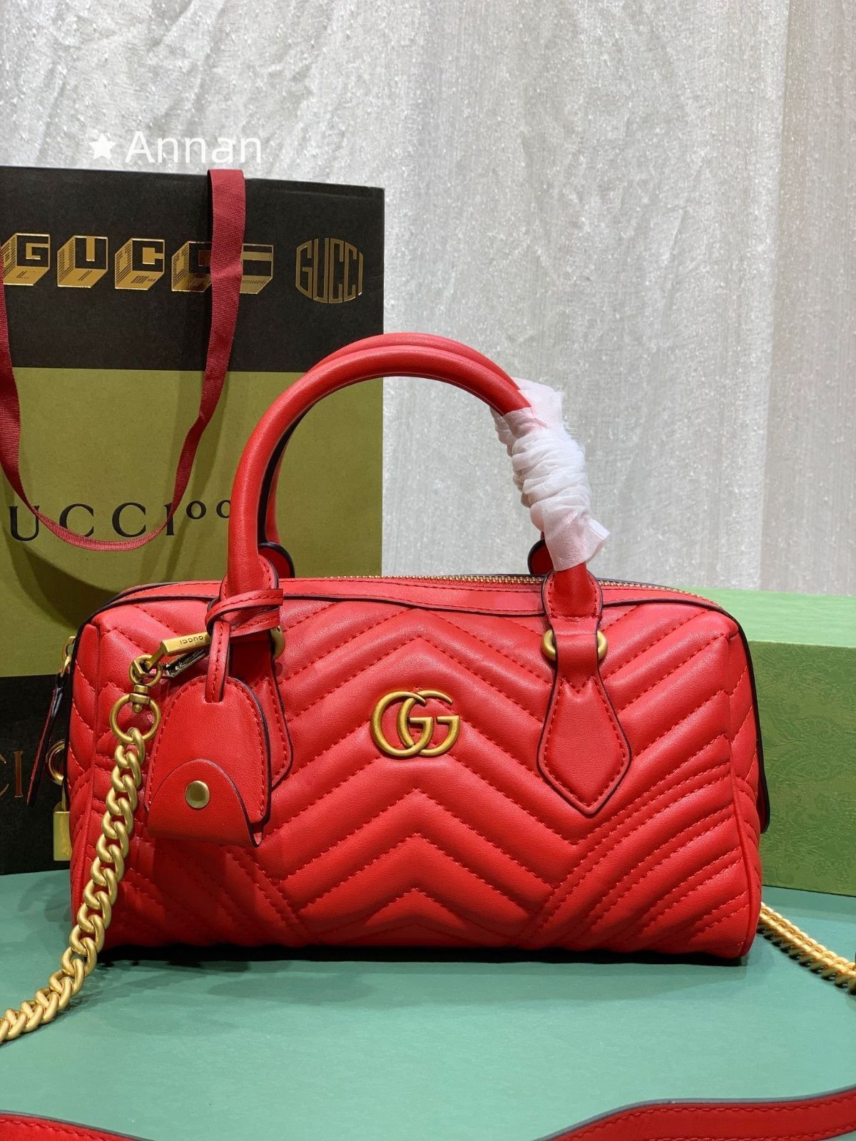 良品 グッチ GUCCI ハンドバッグ レディース 746319 GGマーモント
