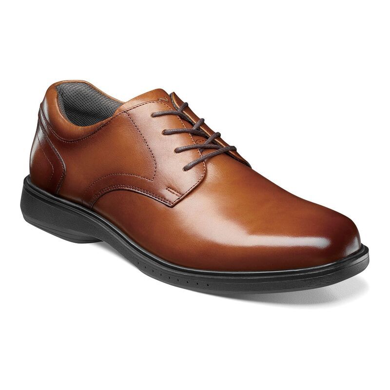 ノンブッシュ メンズ シューズ オックスフォード レザー Nunn Bush Kore Pro Mens Leather Oxford Shoes Cognac