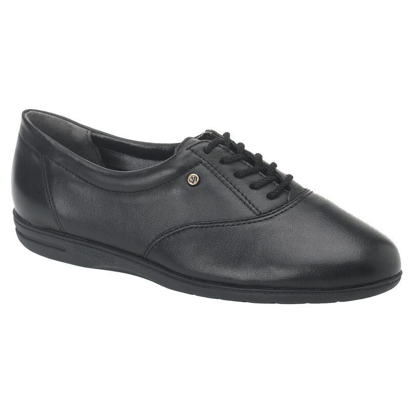 イージースピリット レディース シューズ スニーカー オックスフォード レザー Easy Spirit Motion Womens Leather Oxford Sneakers Black ブラック