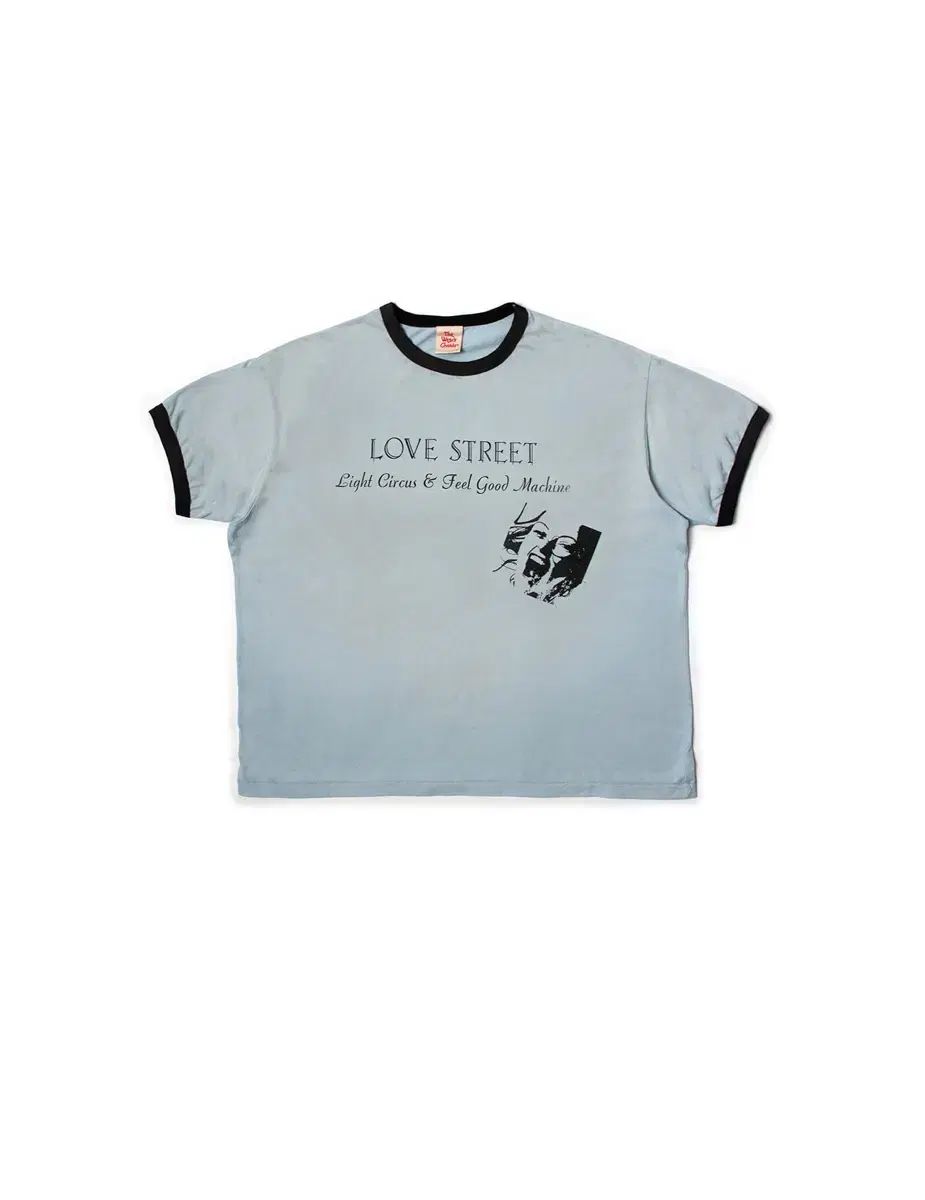 2 뤡코즈 LOVE ストリート リンガーTシャツ スカイブルー