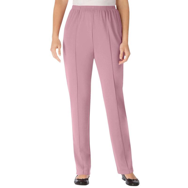 ウーマン ウィズイン レディース ボトムス カジュアルパンツ プラスサイズ トール ニット Woman Within Plusize Tall Knit HassleFree PullOn Elast
